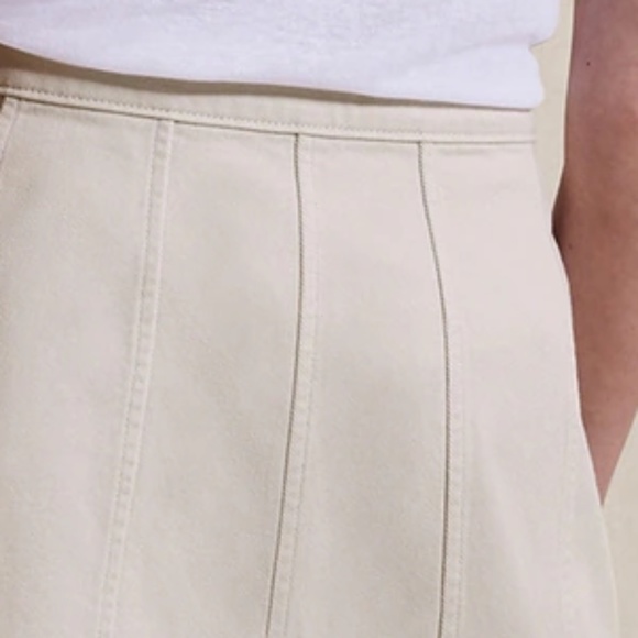 Banana Republic BUTTON-FRONT TWILL MINI SKIRT NWT - Picture 6 of 6